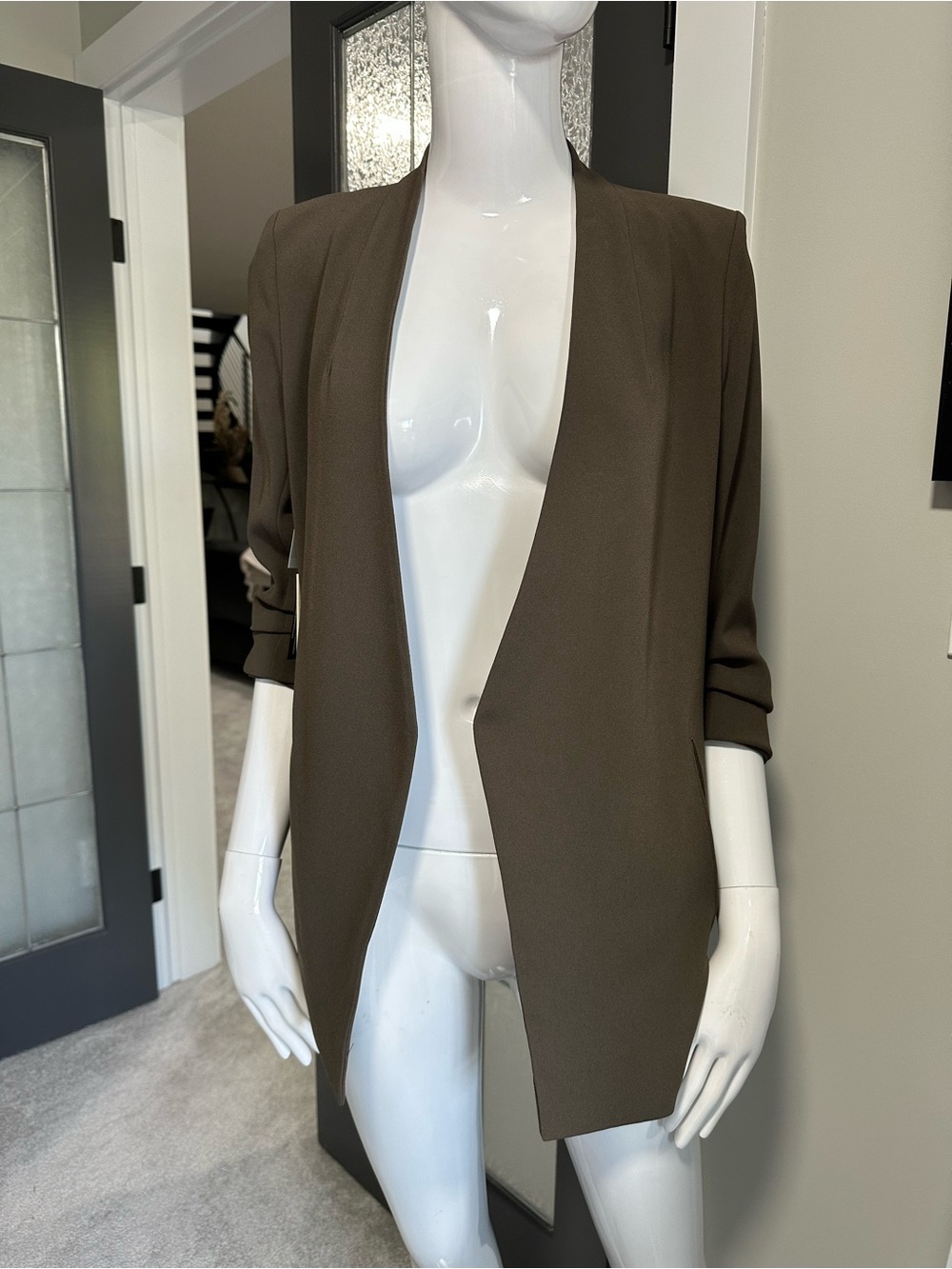 Babaton Olive Open-Front Blazer Jacket - Picture 11 of 11